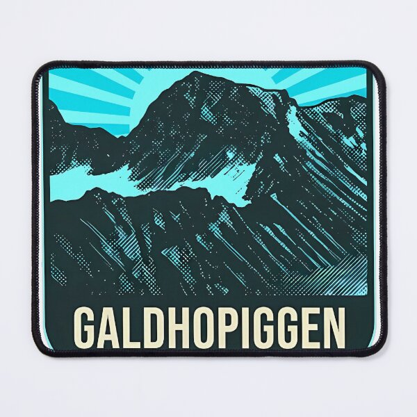 Item preview, Galdhopiggen Icy North Face Halftone Sticker designed and sold by DetourDgn.