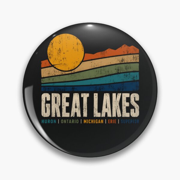Item preview, Great Lakes Huron Ontario Michigan Erie Superior Vacation Traveler Lake Lover designed and sold by SimsimahLaughs.