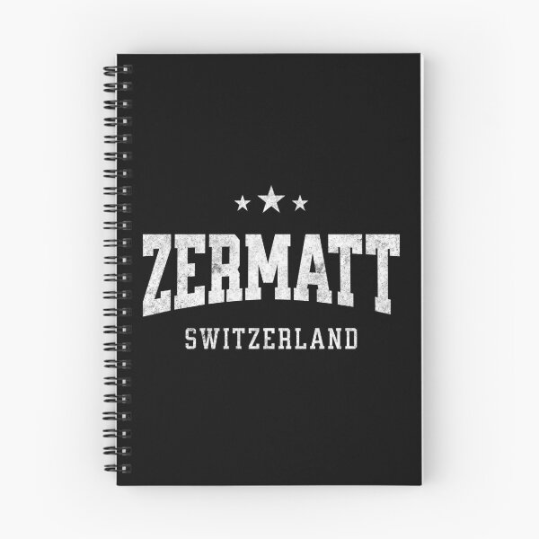 Item preview, Zermatt Switzerland Vintage Varsity Distressed Retro College Travel Design designed and sold by NiceTeeClub.