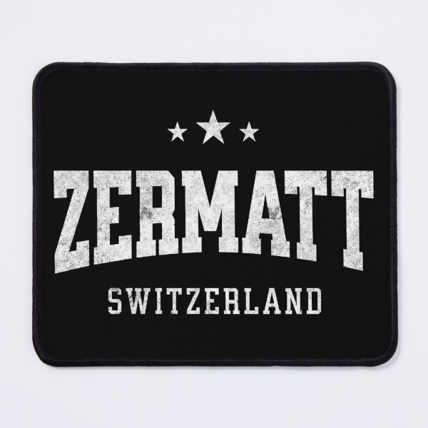 Item preview, Zermatt Switzerland Vintage Varsity Distressed Retro College Travel Design designed and sold by NiceTeeClub.