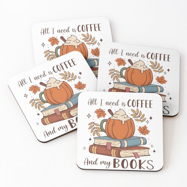 Item preview,  Cozy Autumn Bookstack and Pumpkin Latte Aesthetic designed and sold by sanorastyle.
