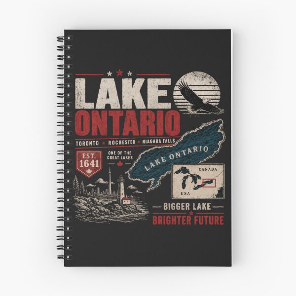 Item preview, Lake Ontario Great Lakes Travel Toronto Rochester Niagara Falls Canada USA Souvenir designed and sold by SimsimahLaughs.