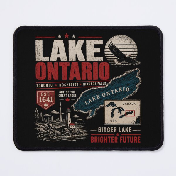 Item preview, Lake Ontario Great Lakes Travel Toronto Rochester Niagara Falls Canada USA Souvenir designed and sold by SimsimahLaughs.