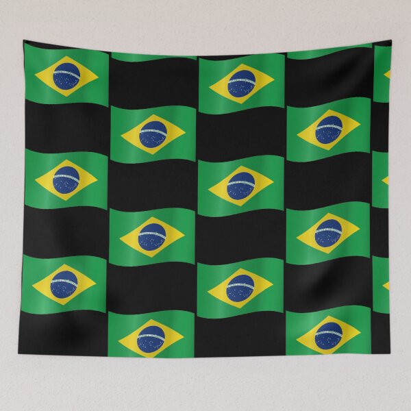 Item preview, Brazilian Waving Flag Brazilian Pride Design designed and sold by yazdogs.