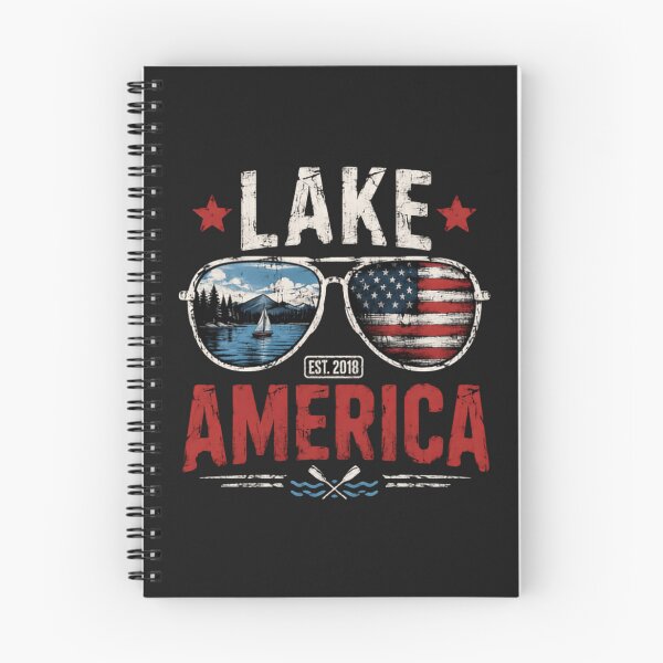 Item preview, Lake America Est 2018 Patriotic Lake Life Boating Lover designed and sold by SimsimahLaughs.