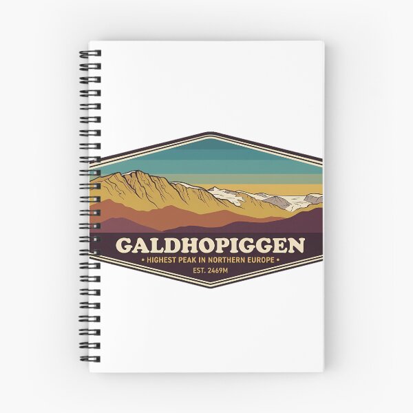 Item preview, Galdhopiggen Autumn Ridge Panorama Sticker Norway designed and sold by DetourDgn.