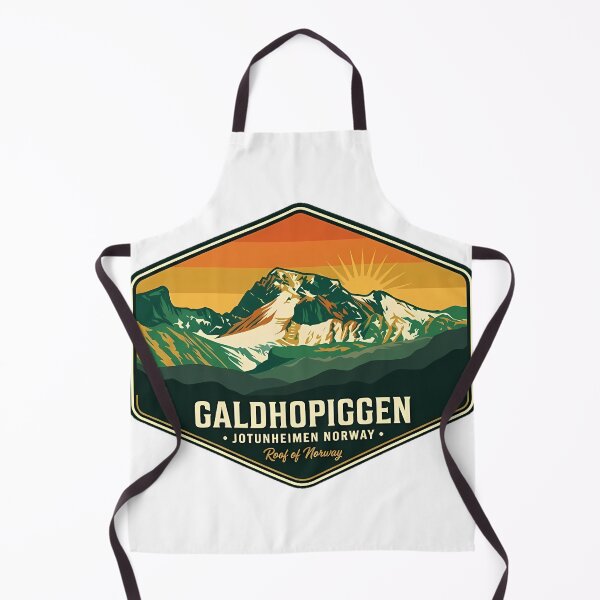 Item preview, Galdhopiggen Summit Retro Badge Sticker Norway designed and sold by DetourDgn.