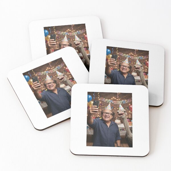 Item preview, Danny devito selfie ostrich ostrichs birthday cake memes happy Funny prank meme gift weird  designed and sold by CheeseBlueprint.