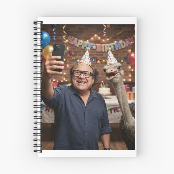 Item preview, Danny devito selfie ostrich ostrichs birthday cake memes happy Funny prank meme gift weird  designed and sold by CheeseBlueprint.