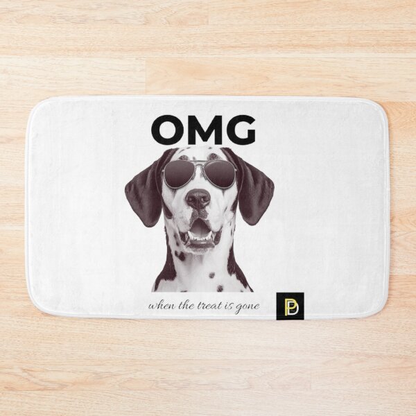 Item preview, OMG When The Treat Is Gone Funny Dog Meme designed and sold by SMinimalist613.