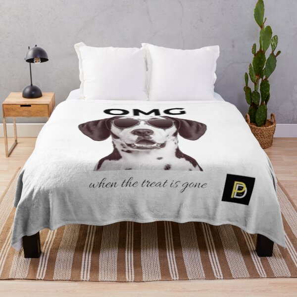 Item preview, OMG When The Treat Is Gone Funny Dog Meme designed and sold by SMinimalist613.