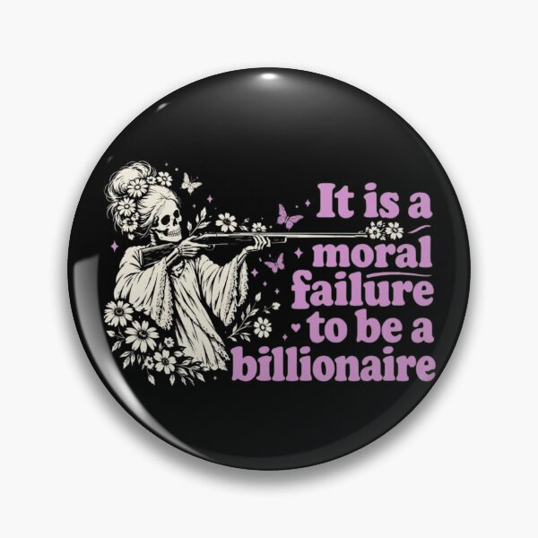 Item preview, It Is A Moral Failure To Be A Billionaire Floral Skeleton Goth designed and sold by haitrieuic96.