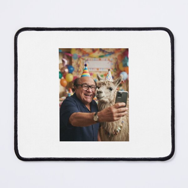 Item preview, Danny devito selfie llama llamas birthday cake memes happy Funny prank meme gift weird  designed and sold by CheeseBlueprint.