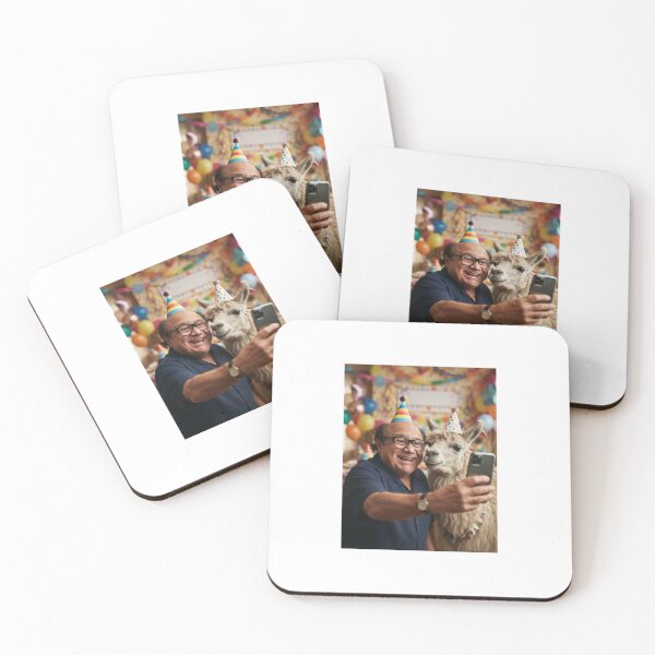 Item preview, Danny devito selfie llama llamas birthday cake memes happy Funny prank meme gift weird  designed and sold by CheeseBlueprint.