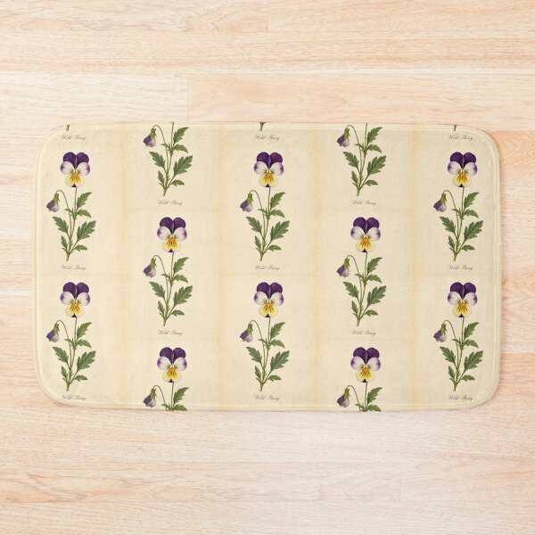 Item preview, Vintage Wild Pansy Botanical Illustration designed and sold by NuvoraNest.