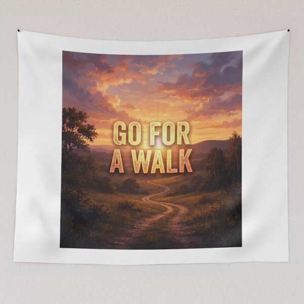 Item preview, Go for a walk in sunset designed and sold by KRIDD-DESIGN.
