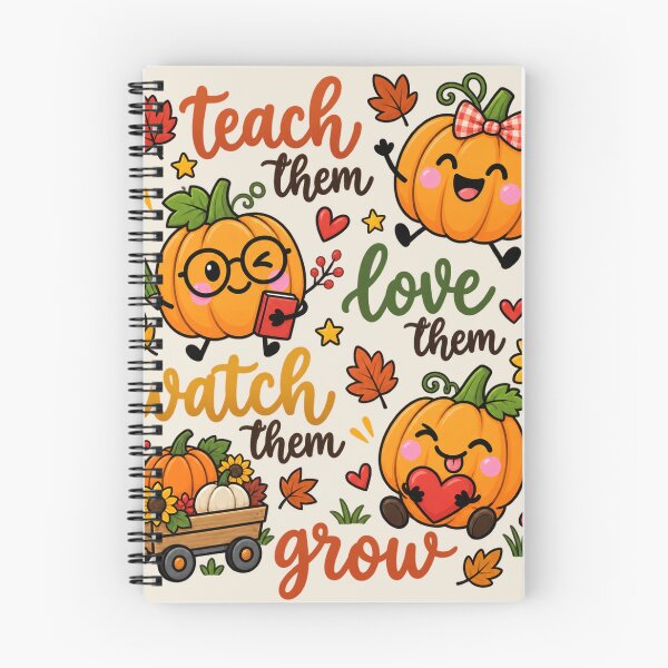 Item preview, Fall Teacher Teach Them Pumpkin, Thanksgiving Autumn Gift for Daycare PreK Teacher designed and sold by Quiajia.