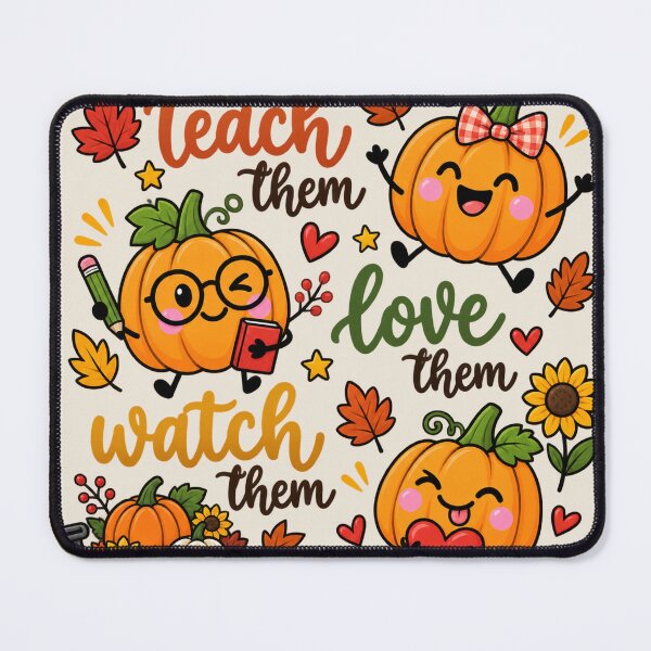 Item preview, Fall Teacher Teach Them Pumpkin, Thanksgiving Autumn Gift for Daycare PreK Teacher designed and sold by Quiajia.