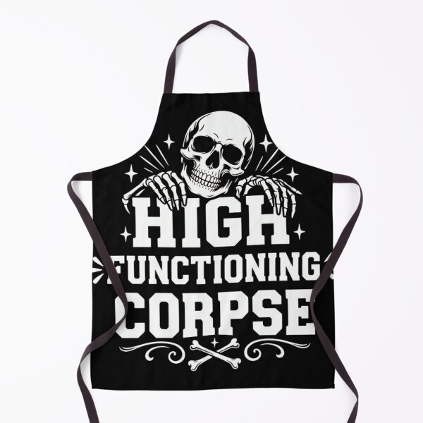 Item preview, High Functioning Corpse Funny Tired Skull Sarcastic Goth designed and sold by haitrieuic96.