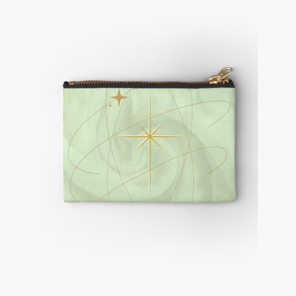 Item preview, Celestial decorative art print with gold star and green cotton texture designed and sold by Diseño que alegran tu día.