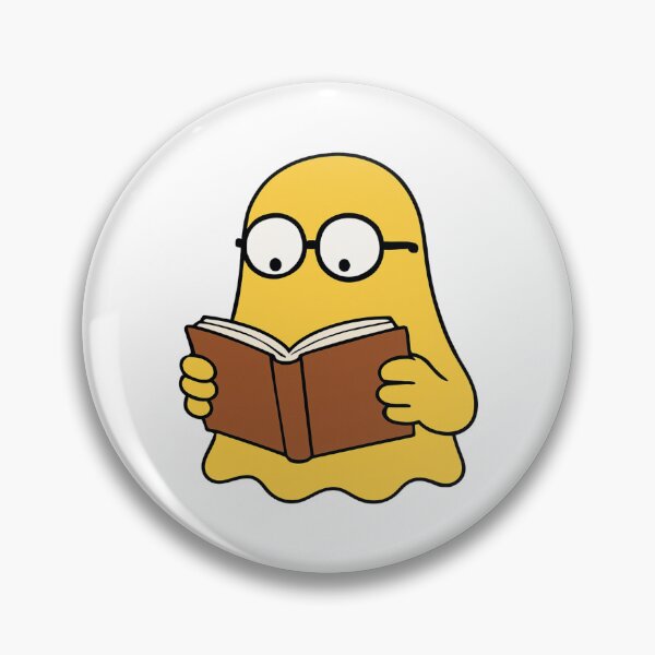 Artikelvorschau, Gelber Geist liest ein Buch entworfen und verkauft von Vision Crafted.