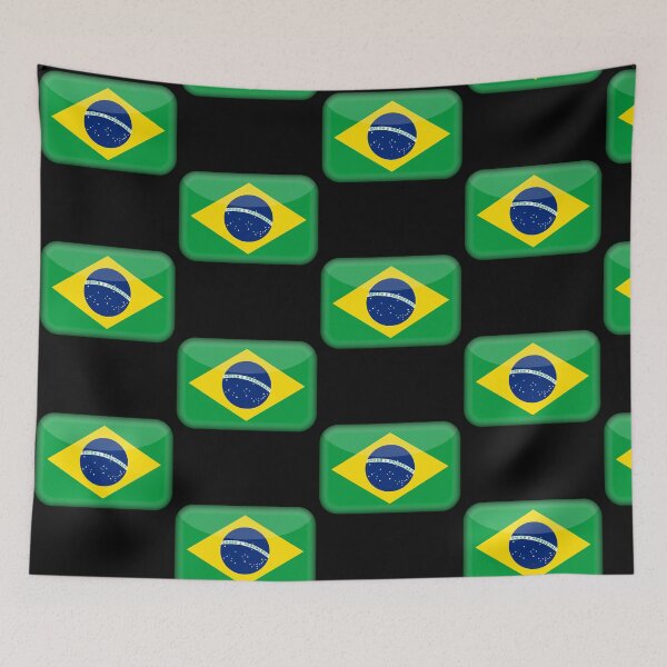 Item preview, Brazilian 3D Flag Brazilian Pride Design designed and sold by yazdogs.