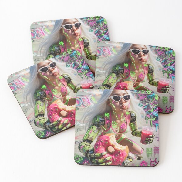 Item preview, Cyber Skater on Neon Rampage designed and sold by Print Fiction.