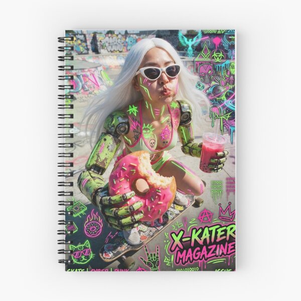 Item preview, Cyber Skater on Neon Rampage designed and sold by Print Fiction.