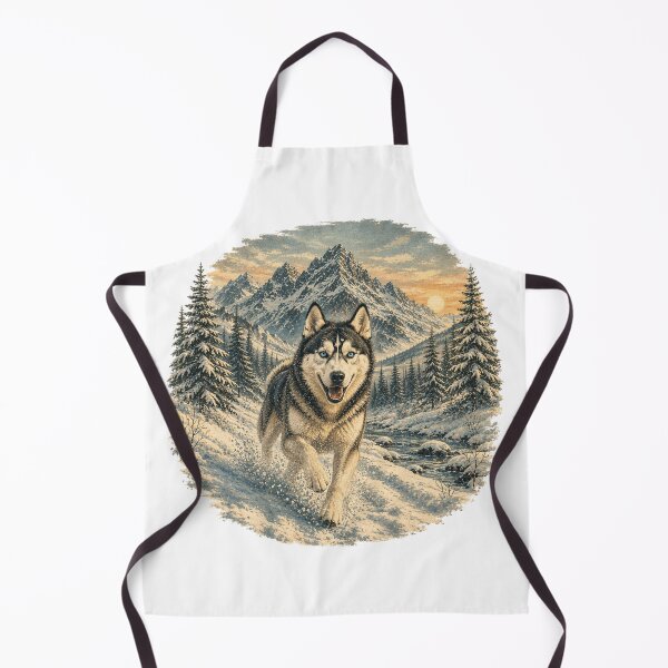 Item preview, Siberian Husky Winter Mountain Adventure designed and sold by Bartas2026.