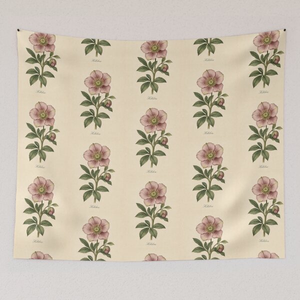 Item preview, Vintage Hellebore Botanical Illustration designed and sold by NuvoraNest.
