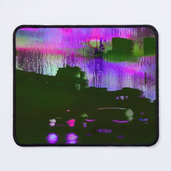 Item preview, Rainy City Traffic Glitch Night Photography designed and sold by Vita-Kvitash.