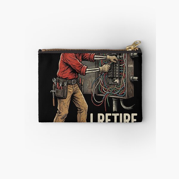 Item preview, Pullin Wire Til I Retire Skeleton Electrician Vintage designed and sold by w66aboo.
