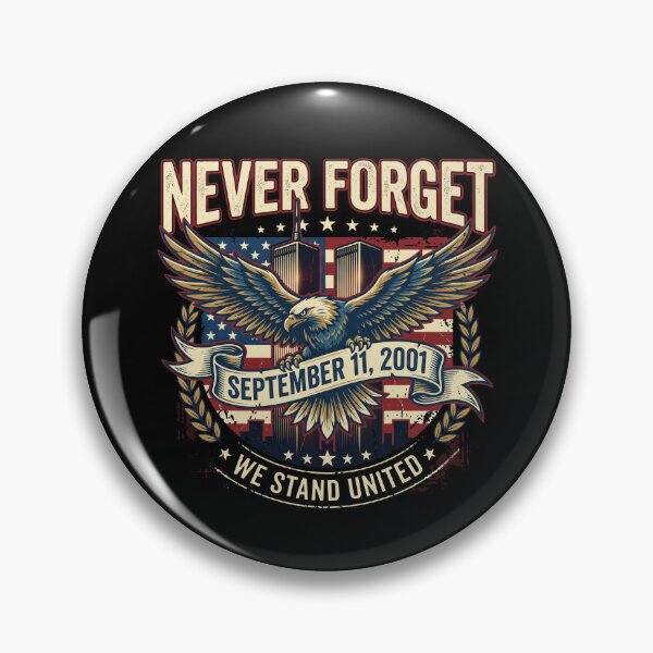 Item preview, Never Forget September 11 Memorial Bald Eagle American Flag Vintage designed and sold by Vermanartist.