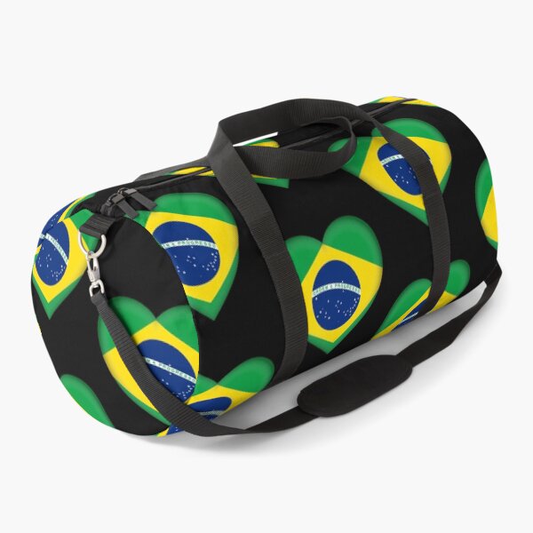 Item preview, Brazilian Flag Heart 3D Brazilian Love Gift Design designed and sold by yazdogs.