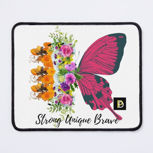 Item preview, Strong Unique Brave Butterfly Floral Aesthetic designed and sold by SMinimalist613.
