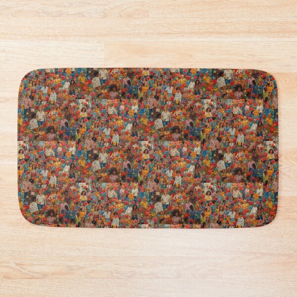 Item preview, Crowd of People in Blooming Floral Garden Oil Painting Artwork designed and sold by GrimNest.