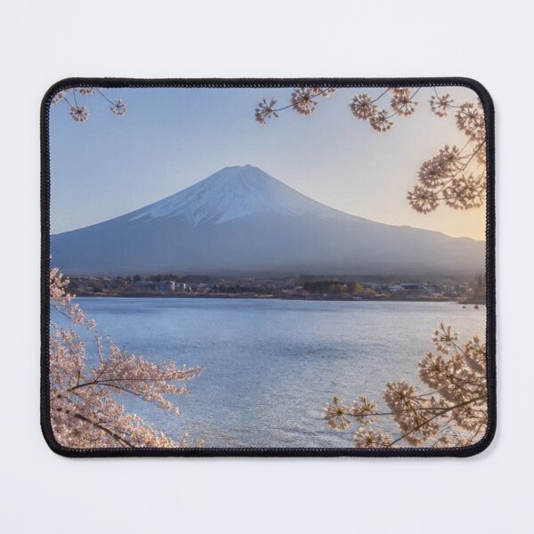 Item preview, Mount Fuji Cherry Blossom Lake Kawaguchi Spring Sunrise designed and sold by Broken143.