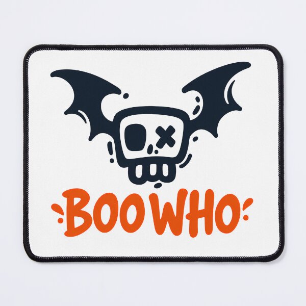 Item preview, Boo Who Halloween Design - Funny Bat Cartoon Spooky Typography designed and sold by DesignArtist.ia.