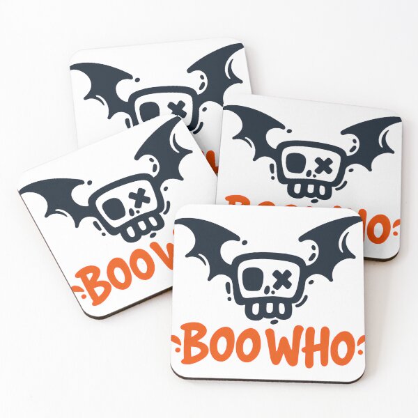 Item preview, Boo Who Halloween Design - Funny Bat Cartoon Spooky Typography designed and sold by DesignArtist.ia.