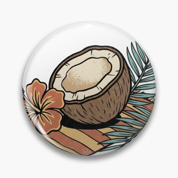 Item preview, Tropical at Heart – Minimalist Coconut Illustration designed and sold by @SHINTOSARTSTORE.