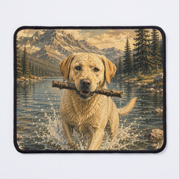 Item preview, Vintage Labrador Lake Retriever Adventure designed and sold by ARDELVEX STUDIO.