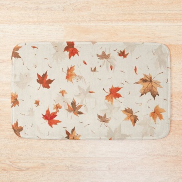 Item preview, Falling Maple Leaves Pattern — Watercolor Autumn Aesthetic Print designed and sold by LYAN-STORE.