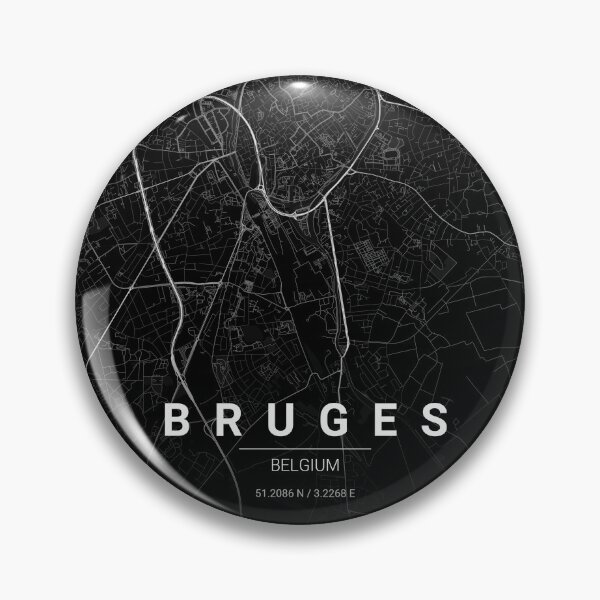 Item preview,  Bruges Map Print | Minimalist Noir City Map | Bruges Wall Art Poster designed and sold by Lovely Maps.