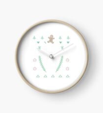 Funny Cookies Christmas Ugly Shirt Clock