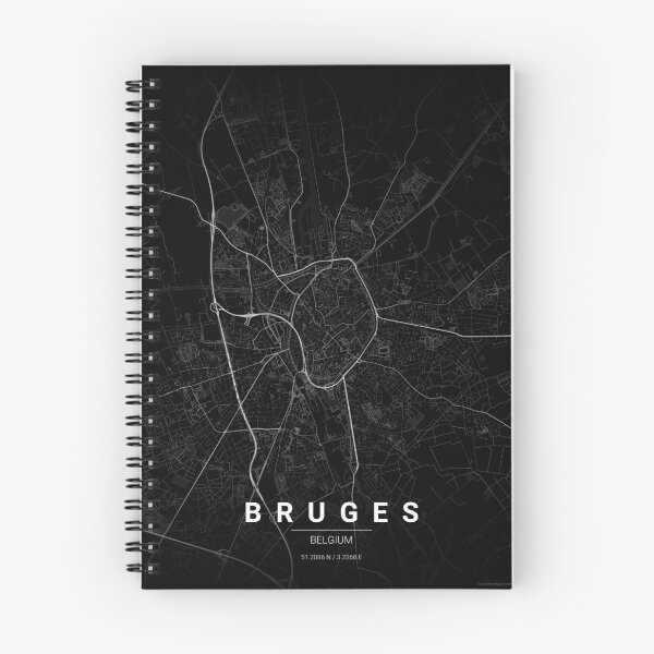 Item preview,  Bruges Map Print | Minimalist Noir City Map | Bruges Wall Art Poster designed and sold by Lovely Maps.