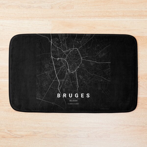 Item preview,  Bruges Map Print | Minimalist Noir City Map | Bruges Wall Art Poster designed and sold by Lovely Maps.