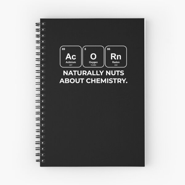 Item preview, AcORn Naturally nuts about chemistry Chemistry Pun designed and sold by netwales.