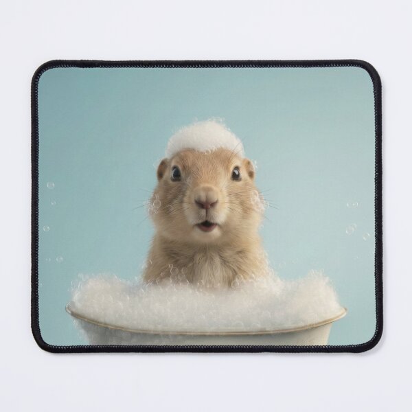 Item preview, Baby Prairie Dog Bubble Bath Cute Nursery Bathroom Wall Art designed and sold by LazyOwlStore.