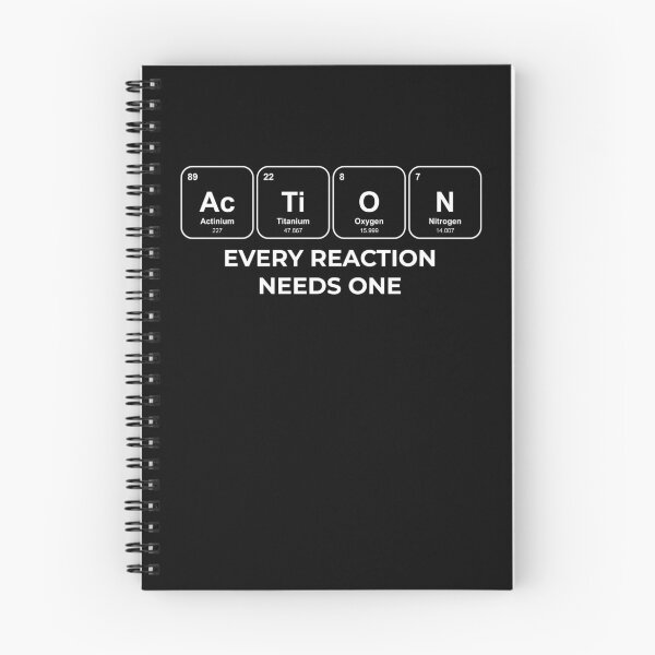 Item preview, AcTiON Every reaction needs one Chemistry Pun designed and sold by netwales.