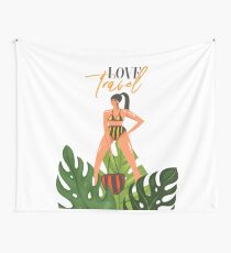 Beach girl 2 Wall Tapestry